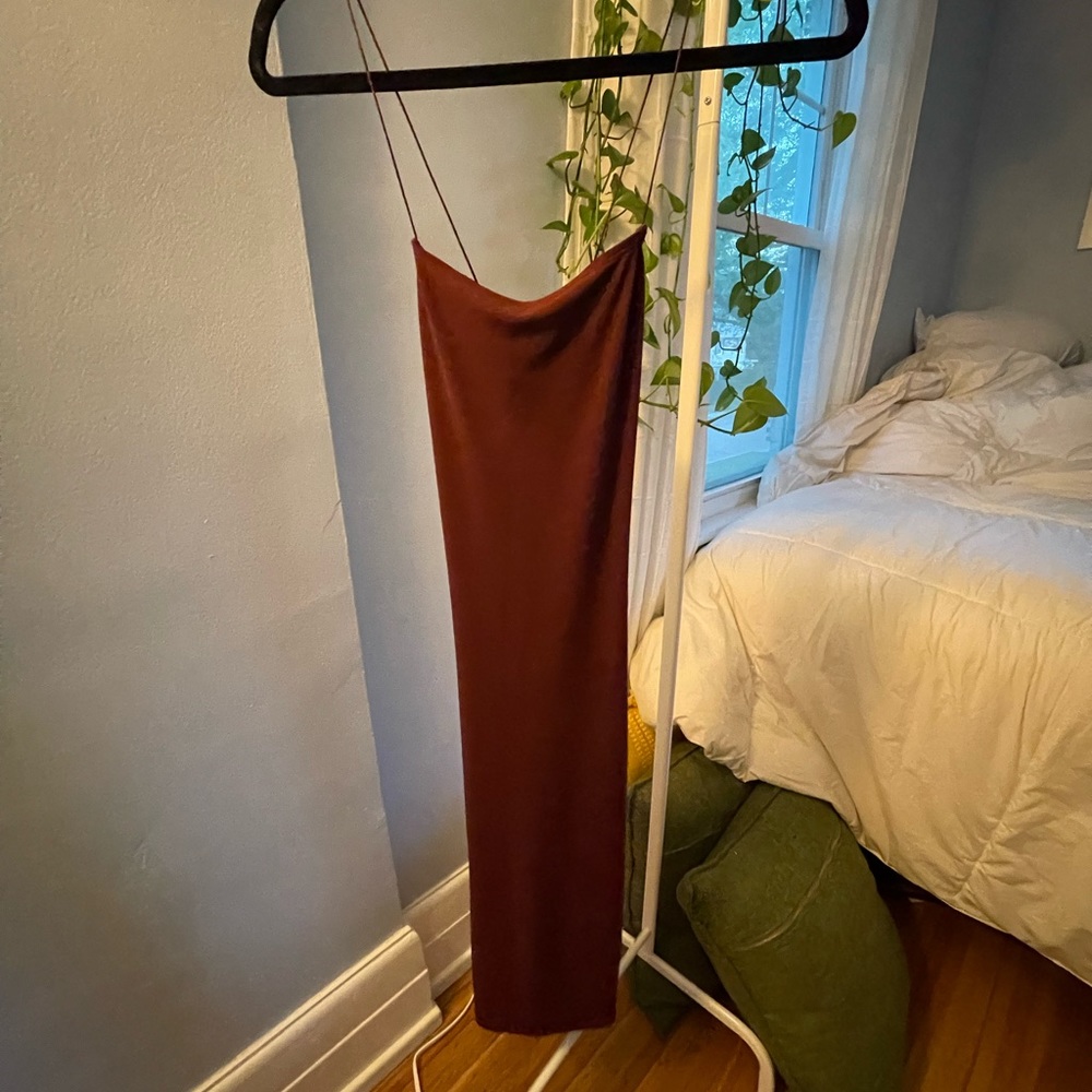 F21 bodycon midi dress
